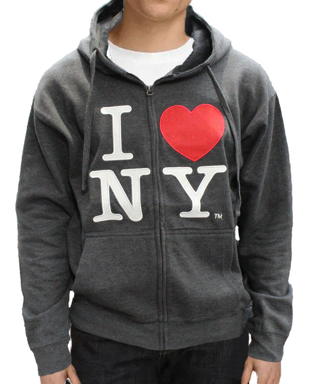 Embroider Zip-up I Love NY Hoodie | I Heart NY Hoodie (5 Colors)