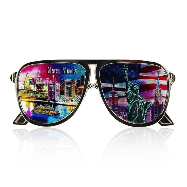 Full Metal Holographic Sunglass Patriotic 