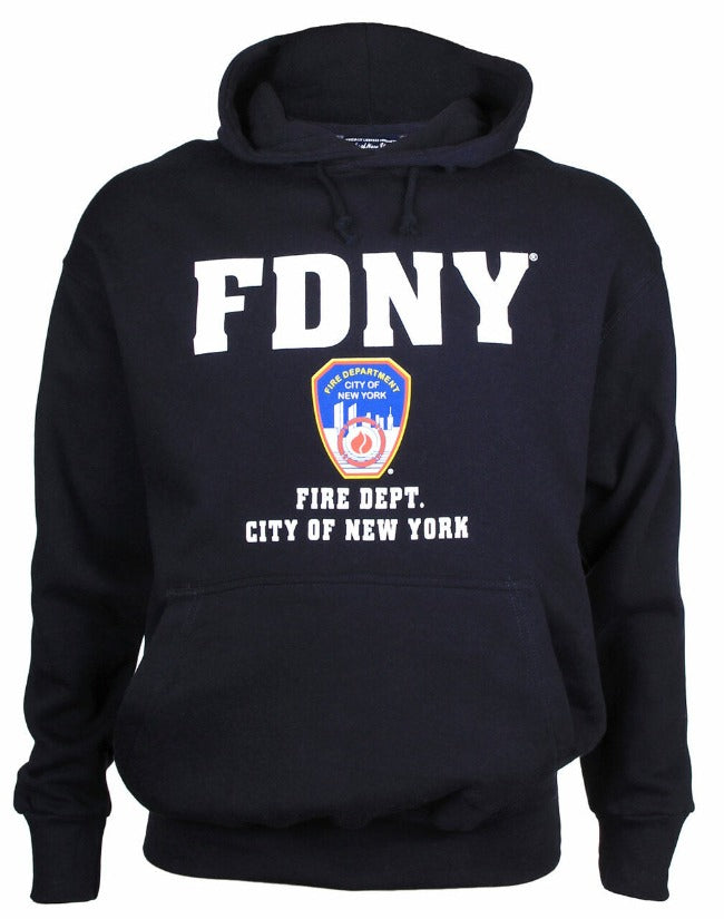 Original Printed FDNY Hoodie | Licensed FDNY Sweatshirt (5 Sizes) [2 Colors]