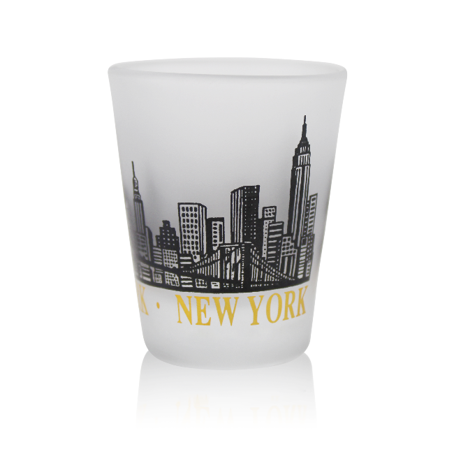 Matte Skyline New York Shot Glass | NYC Shot Glass