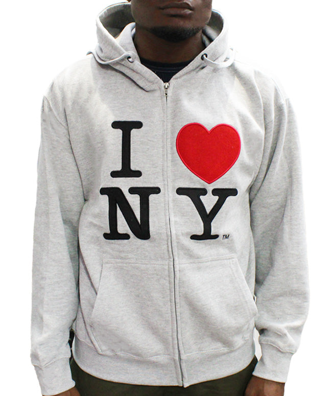 Embroider Zip-up I Love NY Hoodie | I Heart NY Hoodie (5 Colors)