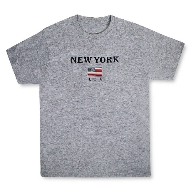 Embroidered Patriotic New York T Shirt | NYC T Shirt (4 Colors)[S-3XL]