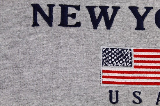 Embroidered Patriotic USA New York Sweatshirt (S-3XL)