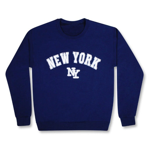 MODARİCH New York Crew Sweatshirt - Gray Printed Oversize Ribbon