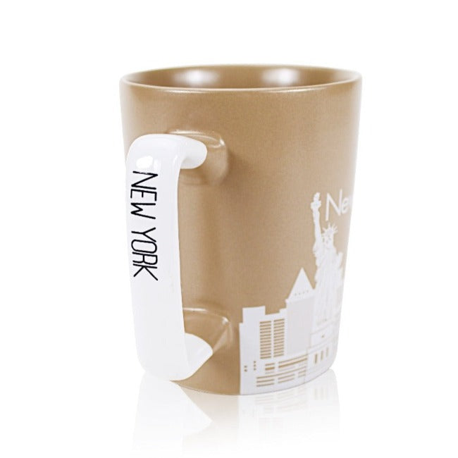 15oz Skyline of New York Tall Mug | New York City Souvenir | NYC Souvenir Travel Gift (2 Colors)