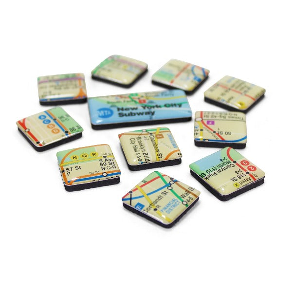 New York Metro MTA Souvenir Magnet Set | New York Mini Magnets