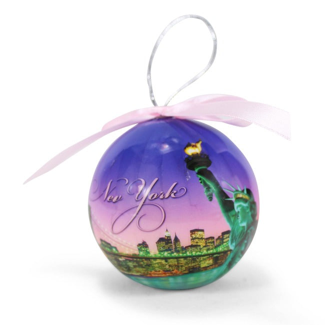 Liberty Skyline New York Christmas Ornament | NYC Christmas Ornament