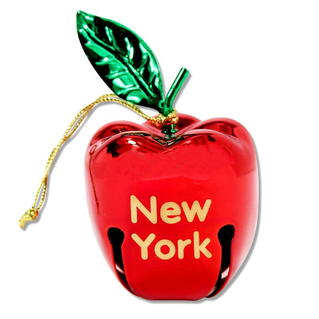 Metal Bells Big Apple Christmas Ornament