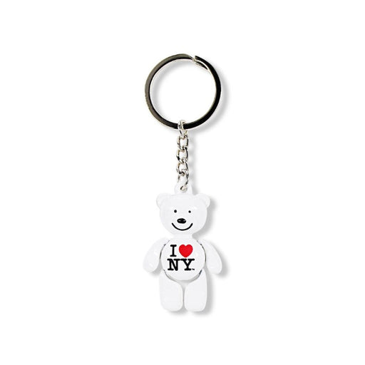 City Merchandise Metallic 4D I Love NY Teddy Bear Keychain