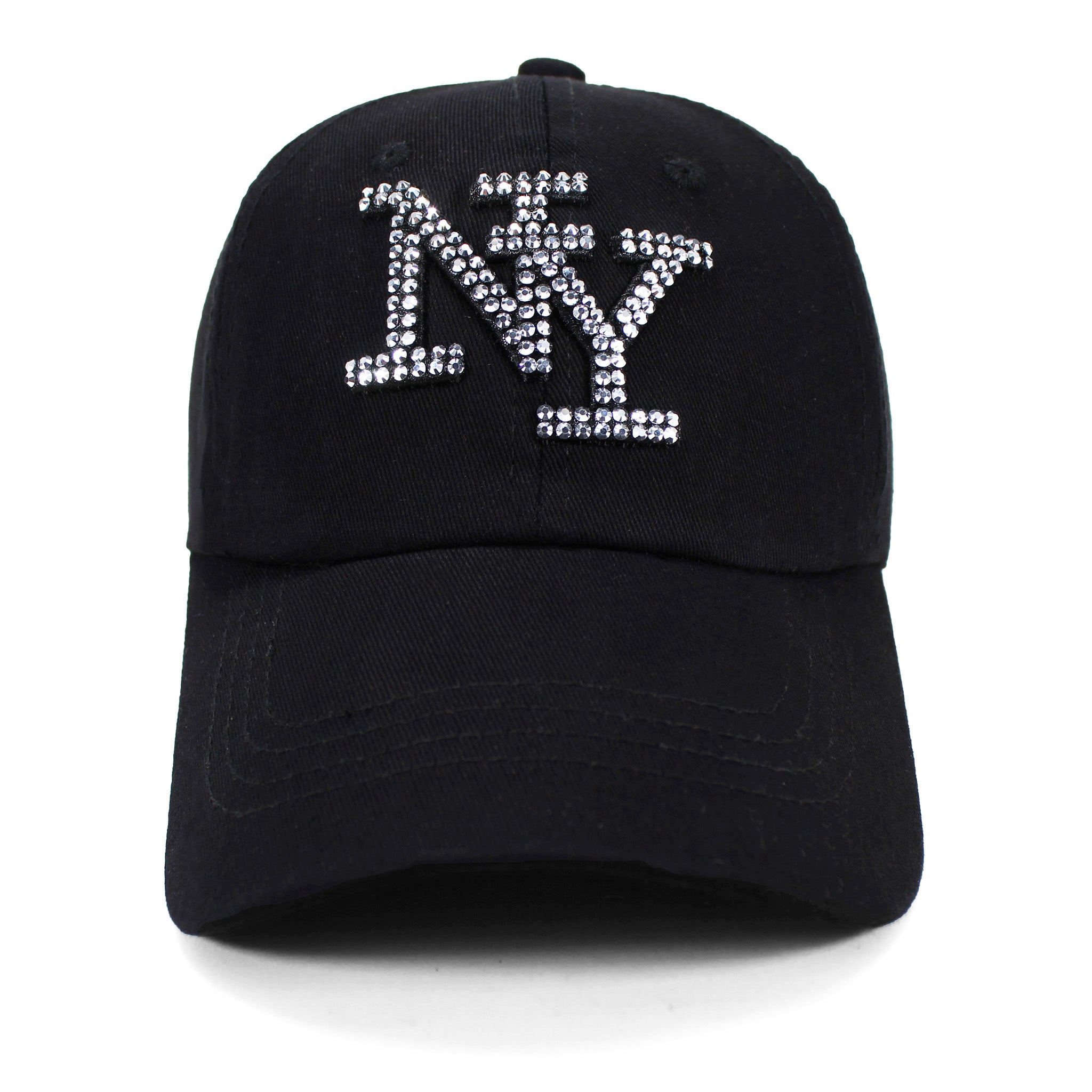 Ladies Rhinestone NY Hat | New York Hat For Women (3 Sizes)