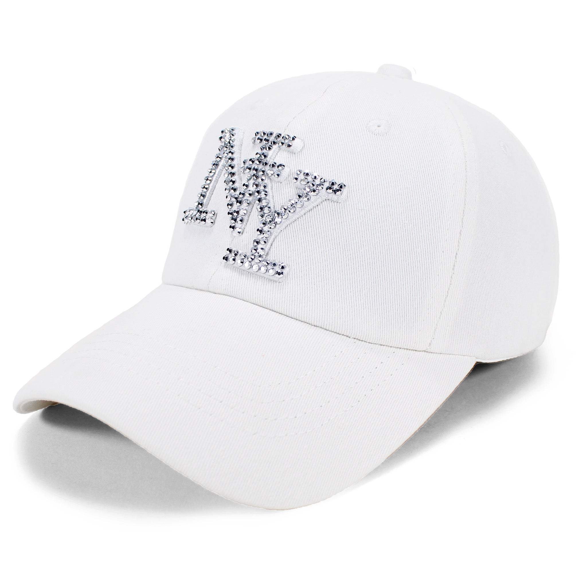 Ladies Rhinestone NY Hat | New York Hat For Women (3 Sizes)