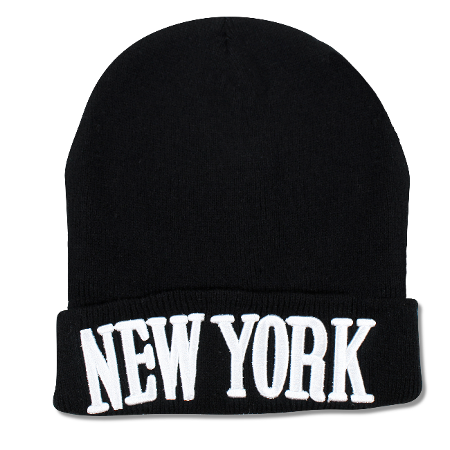 Embroidered NEW YORK Beanie | NY Beanie Hat (4 Colors)