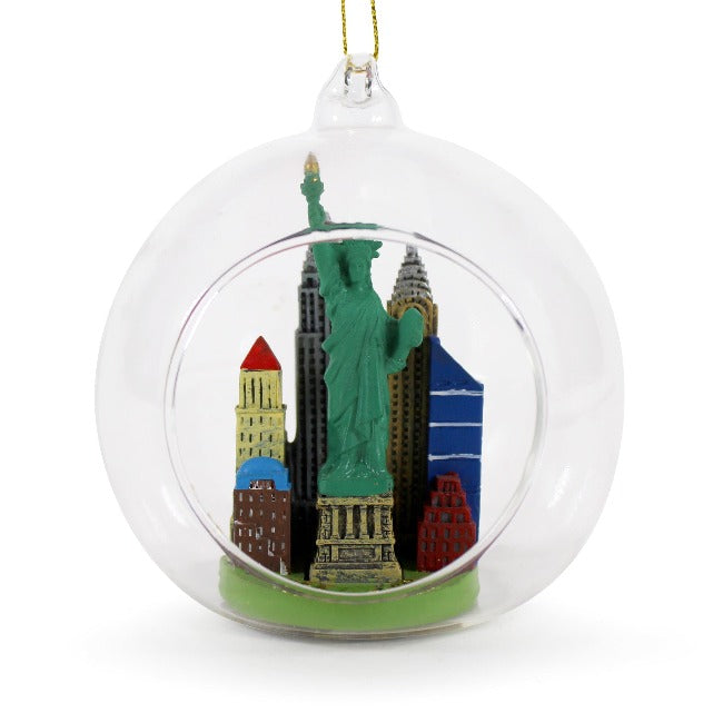 Copy of Glass Globe Statue of Liberty Christmas Ornament (3 Sizes)