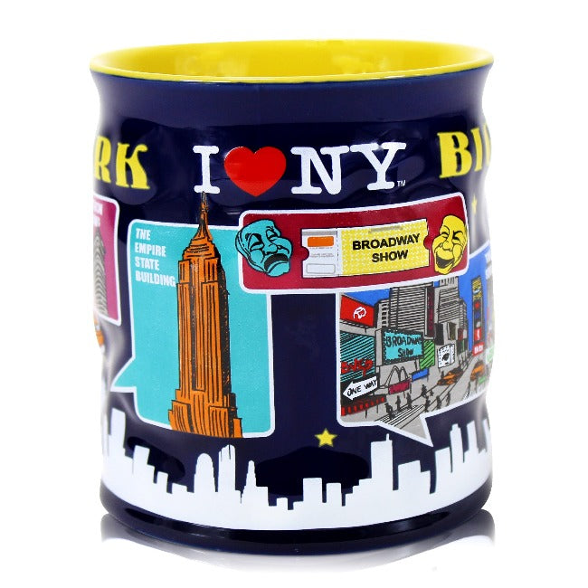 JUMBO Monuments of New York I Love NY Mug | I Heart NY Mug