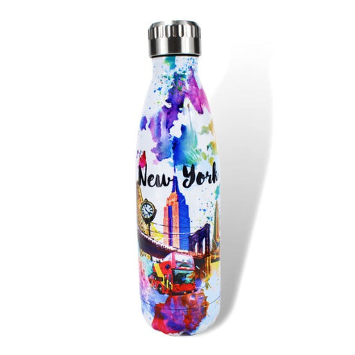20oz Custom Sketch Mural NEW YORK Hot & Cold Beverage Thermos