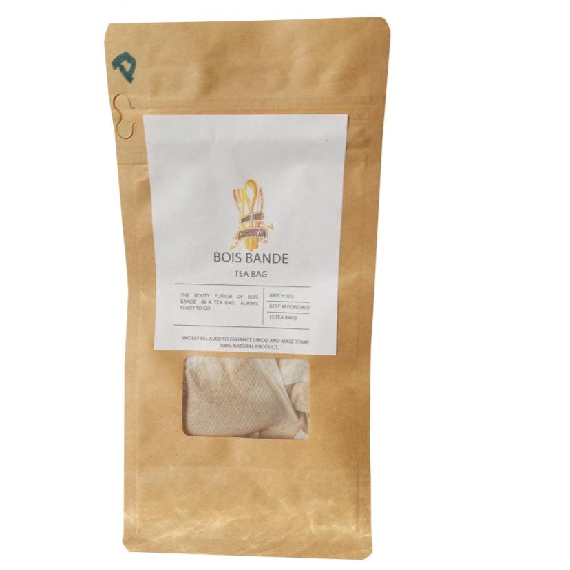 BOIS BANDE - Bark Pieces ( 1 Oz in resealable pouch. Richeria grandis,  product of Grenada)