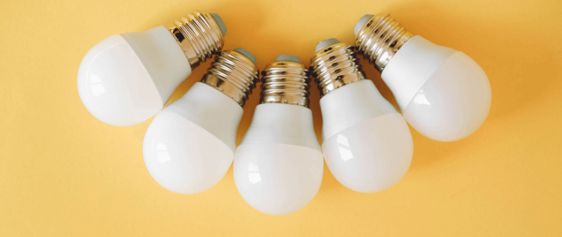 5 LED bulbs