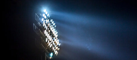 Image of sports stadium floodlight.