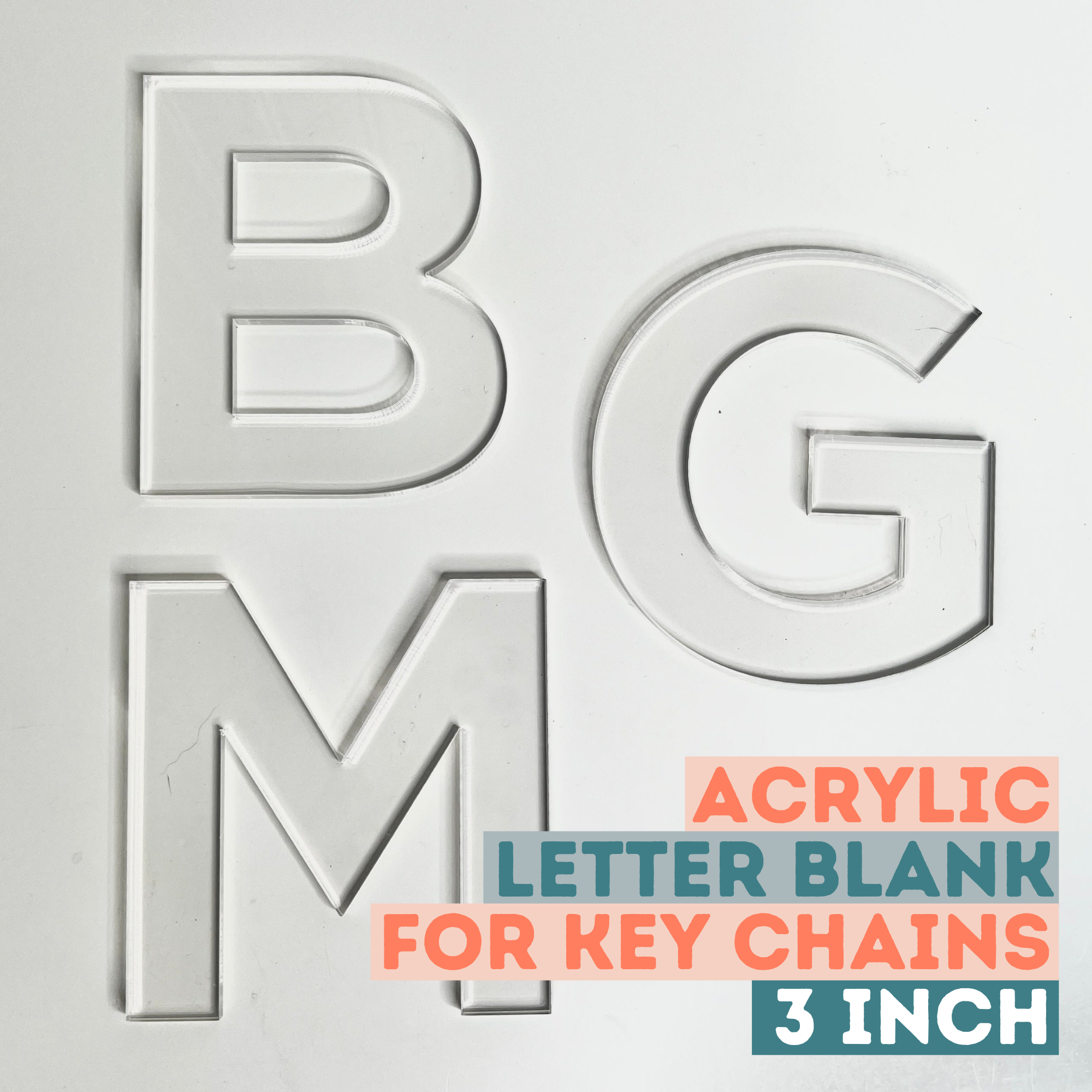 Quatrefoil Acrylic Monogram Keychain or Bag Charm | The Daily Monogram Frosted Lemon