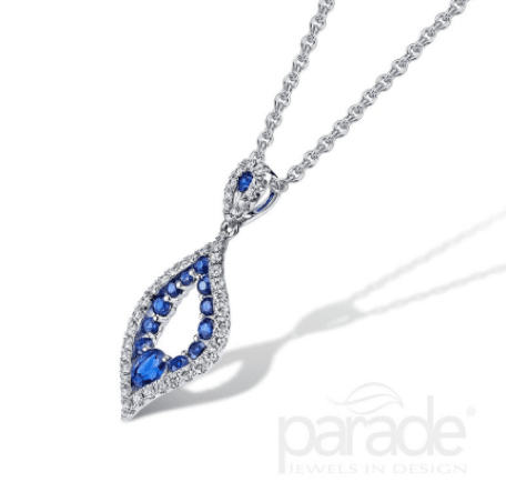 Parade In Color sapphire and diamond pendant