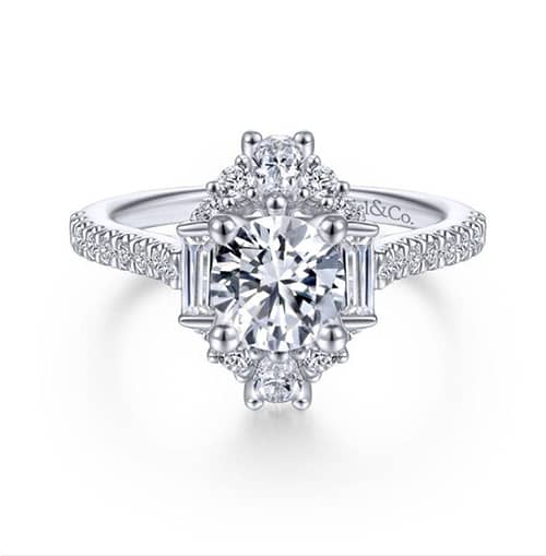 Halo Diamond Engagement Ring