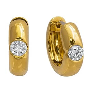 International gold and diamond hoops