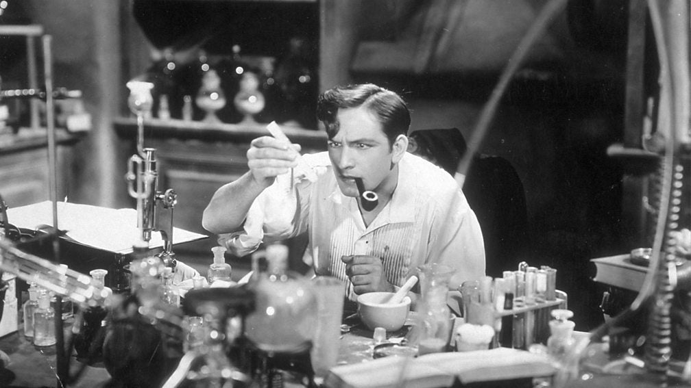 Dr. Jekyll en su laboratorio. BBC Bitesize.
