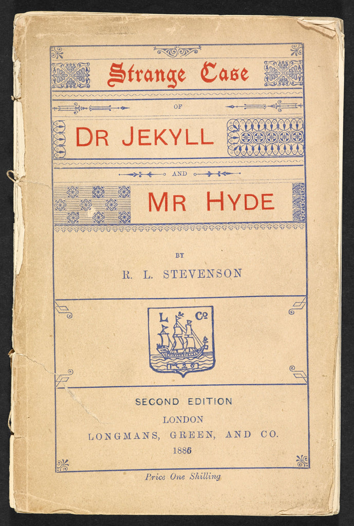 Portada de la segunda edición de El extraño caso del Dr. Jekyll y Mr. Hyde, The British Library