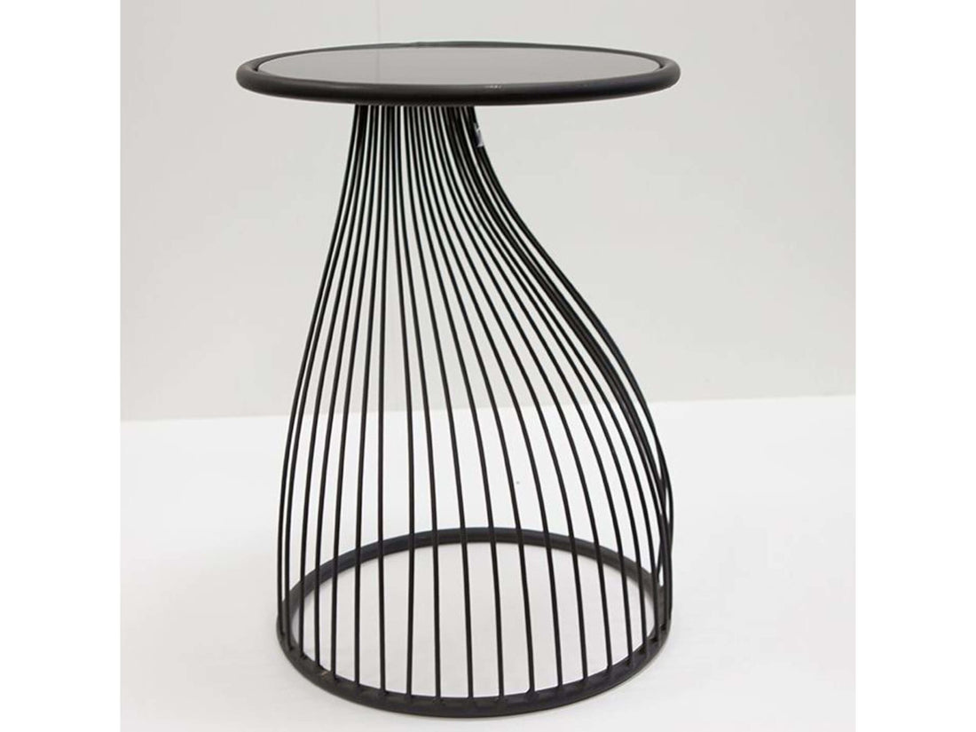 Bemiddelaar Succes lanthaan Side table design - Black | Ray | diameter 38 cm | Essential – Esentimo