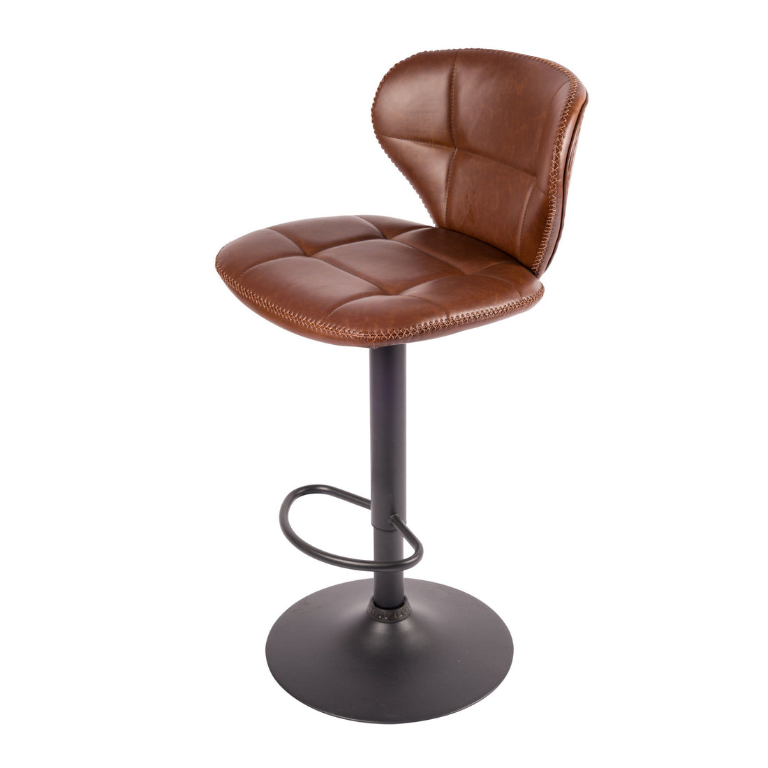 Belangrijk nieuws investering bodem Retro bar stool with footrest in Brown: sitting in style! | ESENTIMO