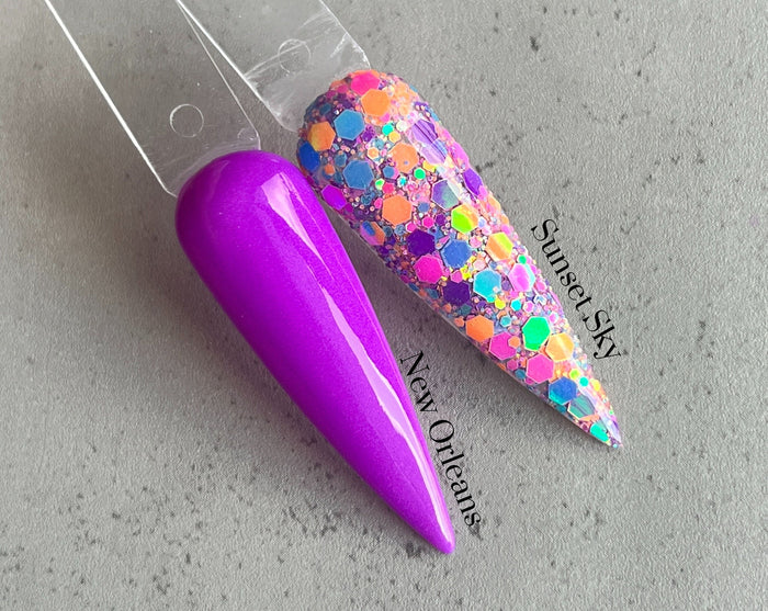 HB22-8 Pink Holographic Glitter Nail Dip Powder Dipnotic Nails 2022 Ha