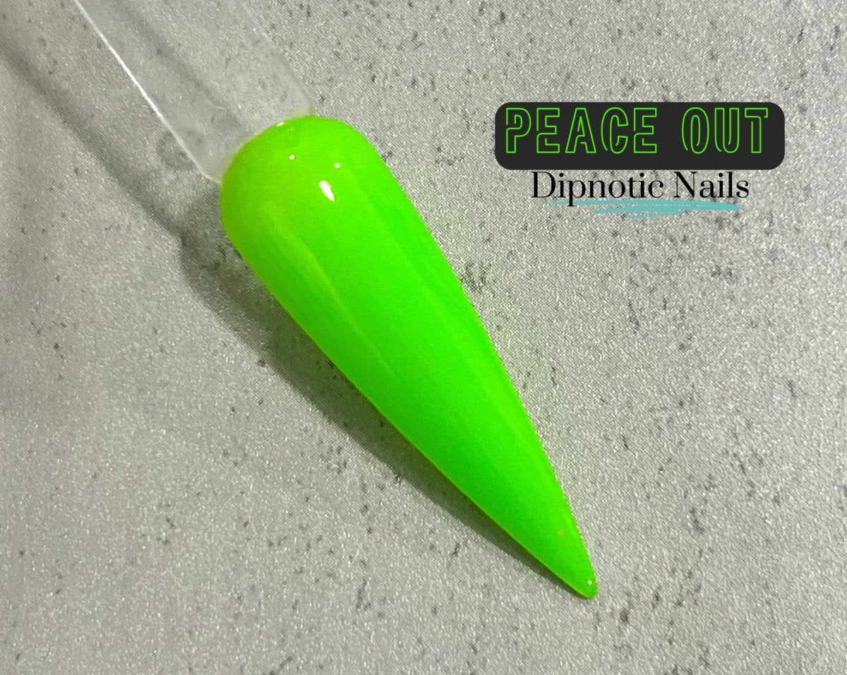 30 Light up Your Nails with Electric Energy for Summer : Double French Neon  Green Nails