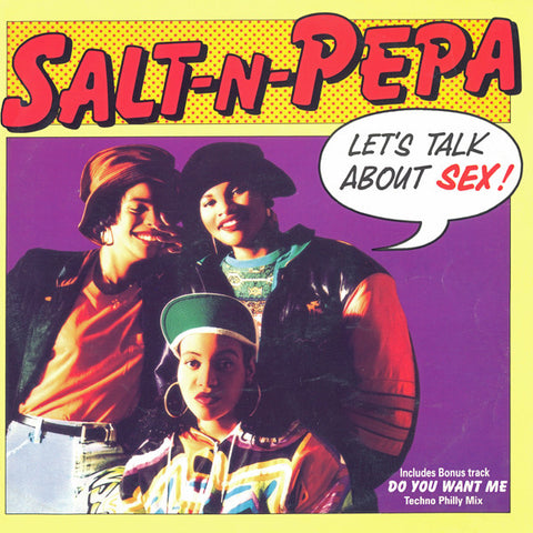 cover of salt-n-pepa album "let's talk about sex"