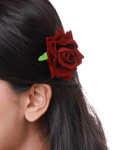 Kisslife Elegant Red Rose Bridal Hair Clips 6 Pack India  Ubuy