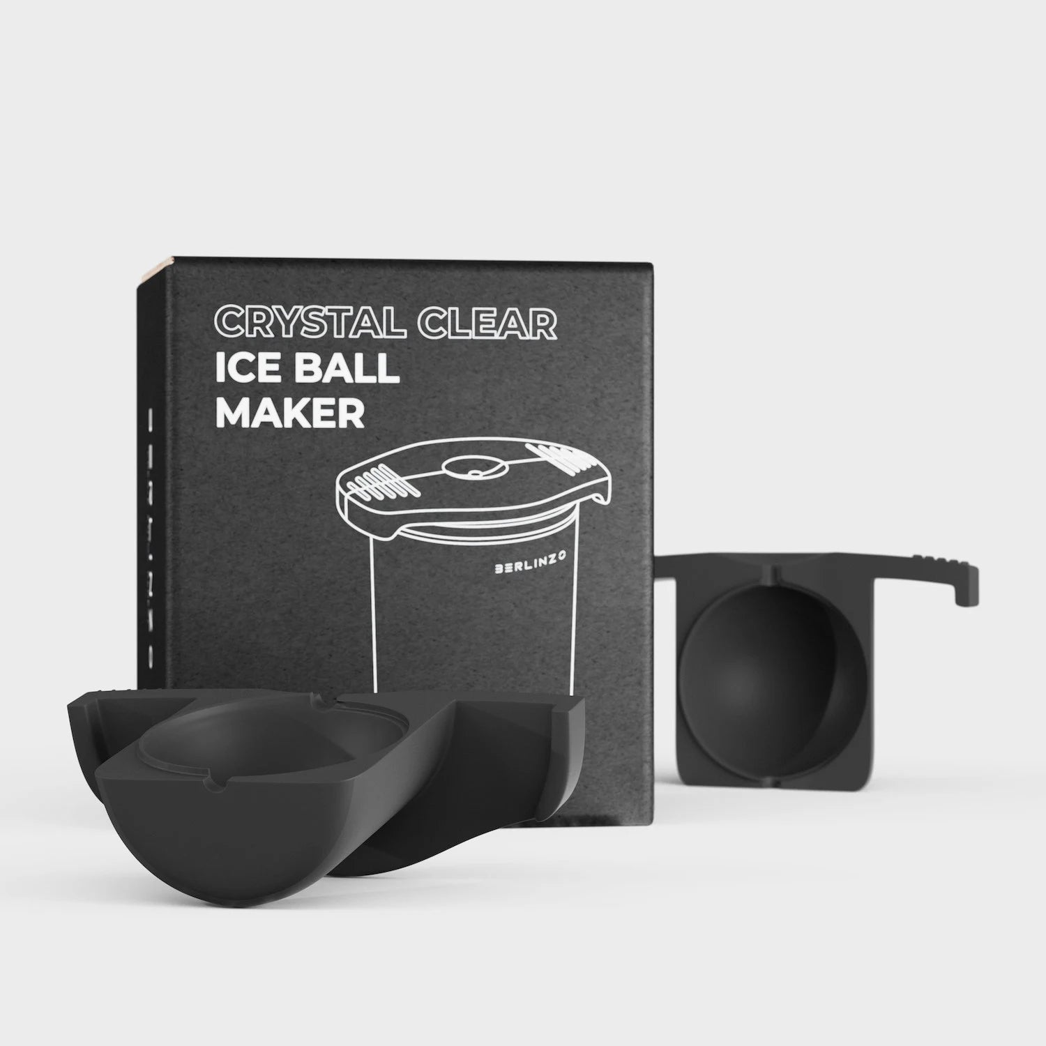 Premium Berlinzo Clear Ice Ball Maker - Whiskey Ice Ball Maker
