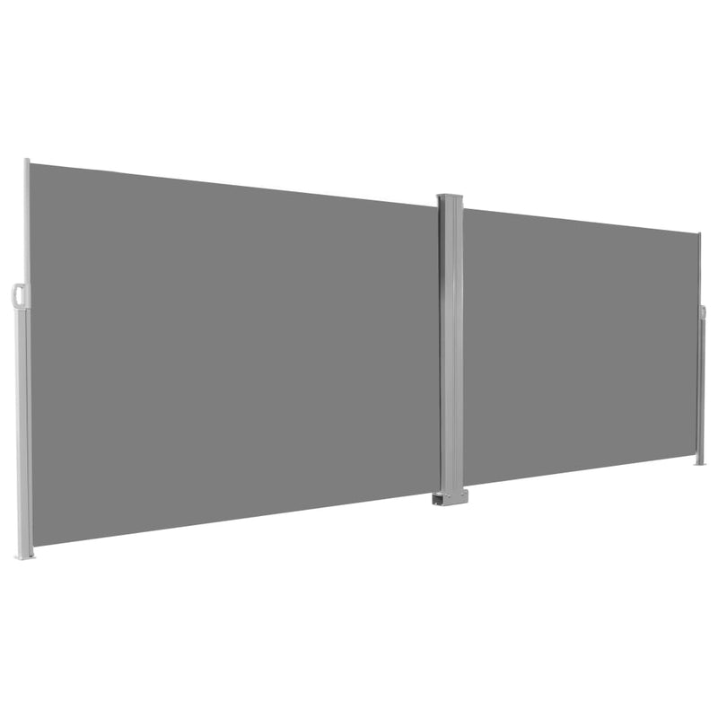 Dealsmate  Retractable Side Awning 78.7"x236.2" Gray
