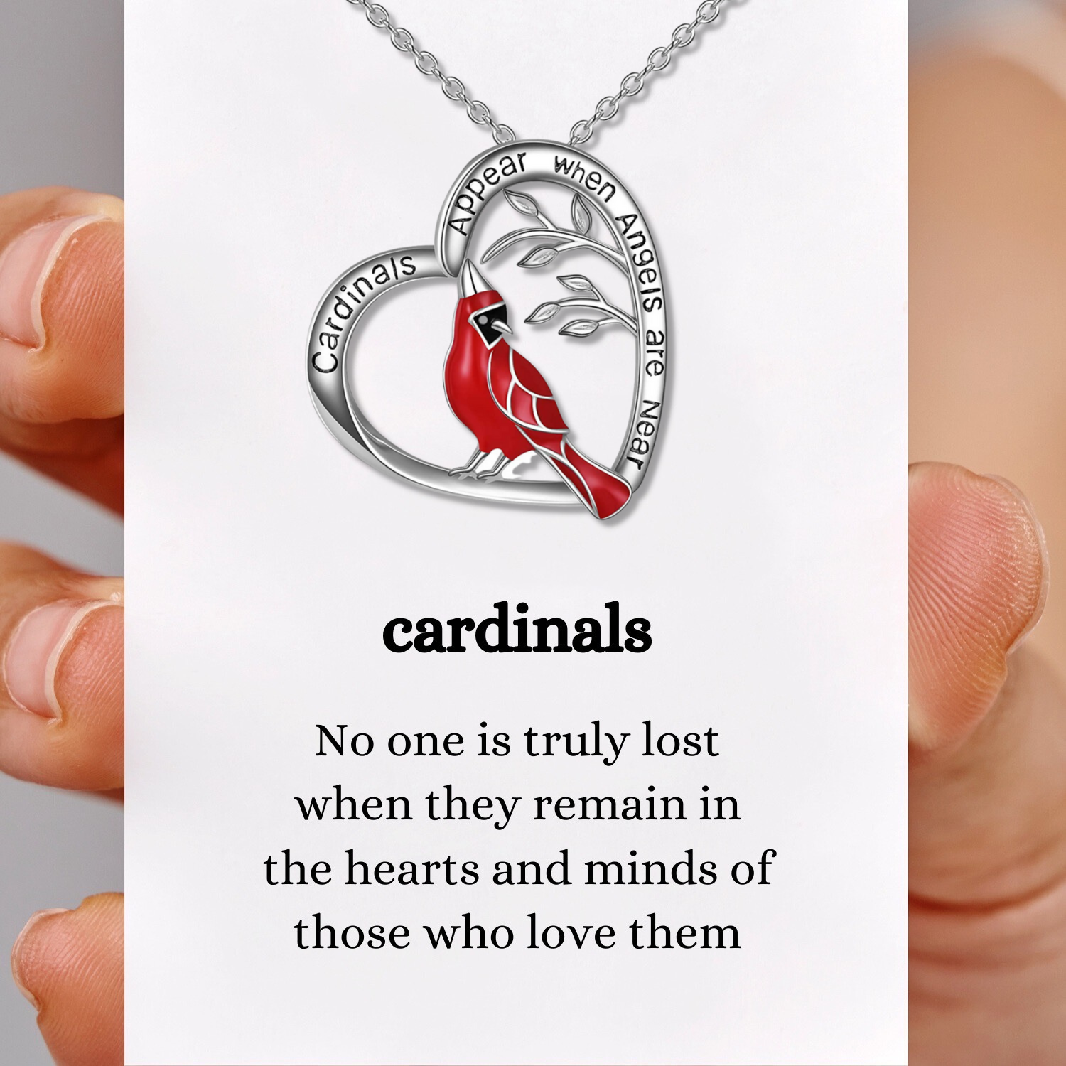 Cardinal Necklace Pendant