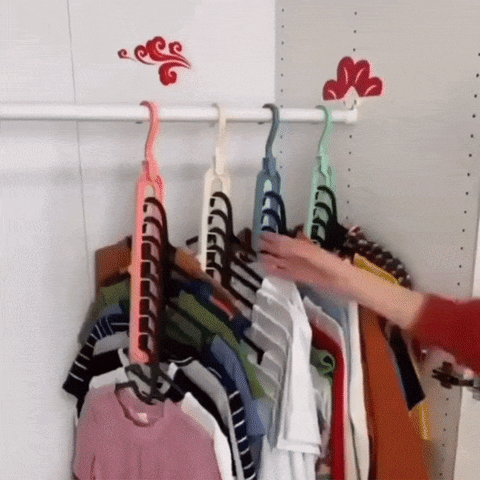 Cintres Magic Stacking Wardrobe Hanger Multifonctionnel Pliant