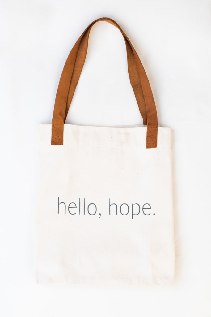 Petite Market Bag in Natural for Clare V. “Merci Beau Coup” with Heart