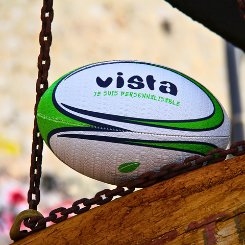 Ballon recyclé et personnalisable de rugby 