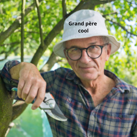 Grand père cool avec bob personnalisé