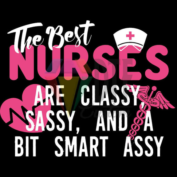 Sassy Nurse, high-quality DTF Transfer, 12X12