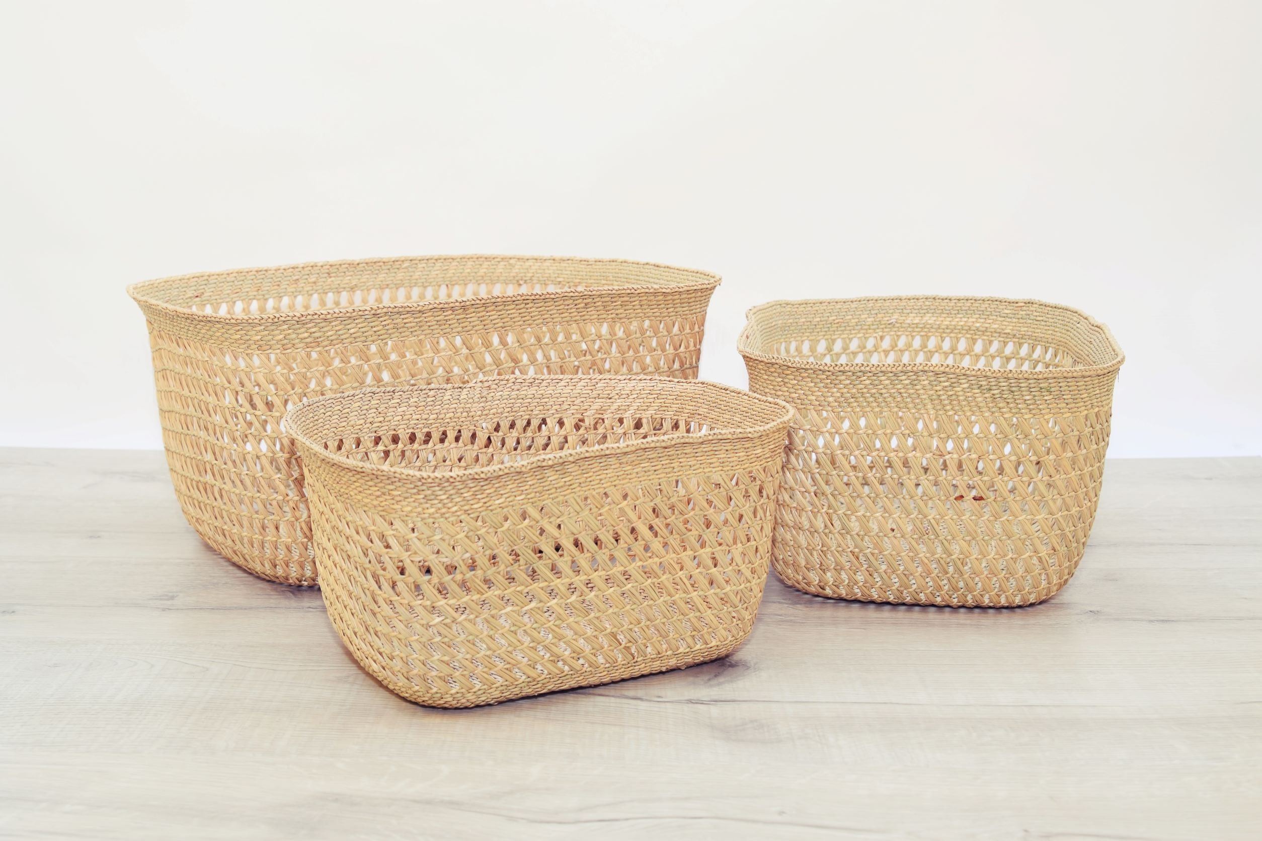 Ruaha Open Weave Nesting Storage Basket (Set of 3)