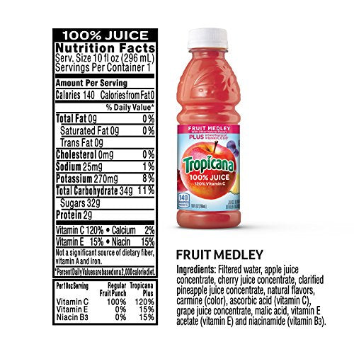 Tropicana 100 Juice 3 Flavor Classic Variety Pack 10 Ounce Bottles Natures Organics Shop