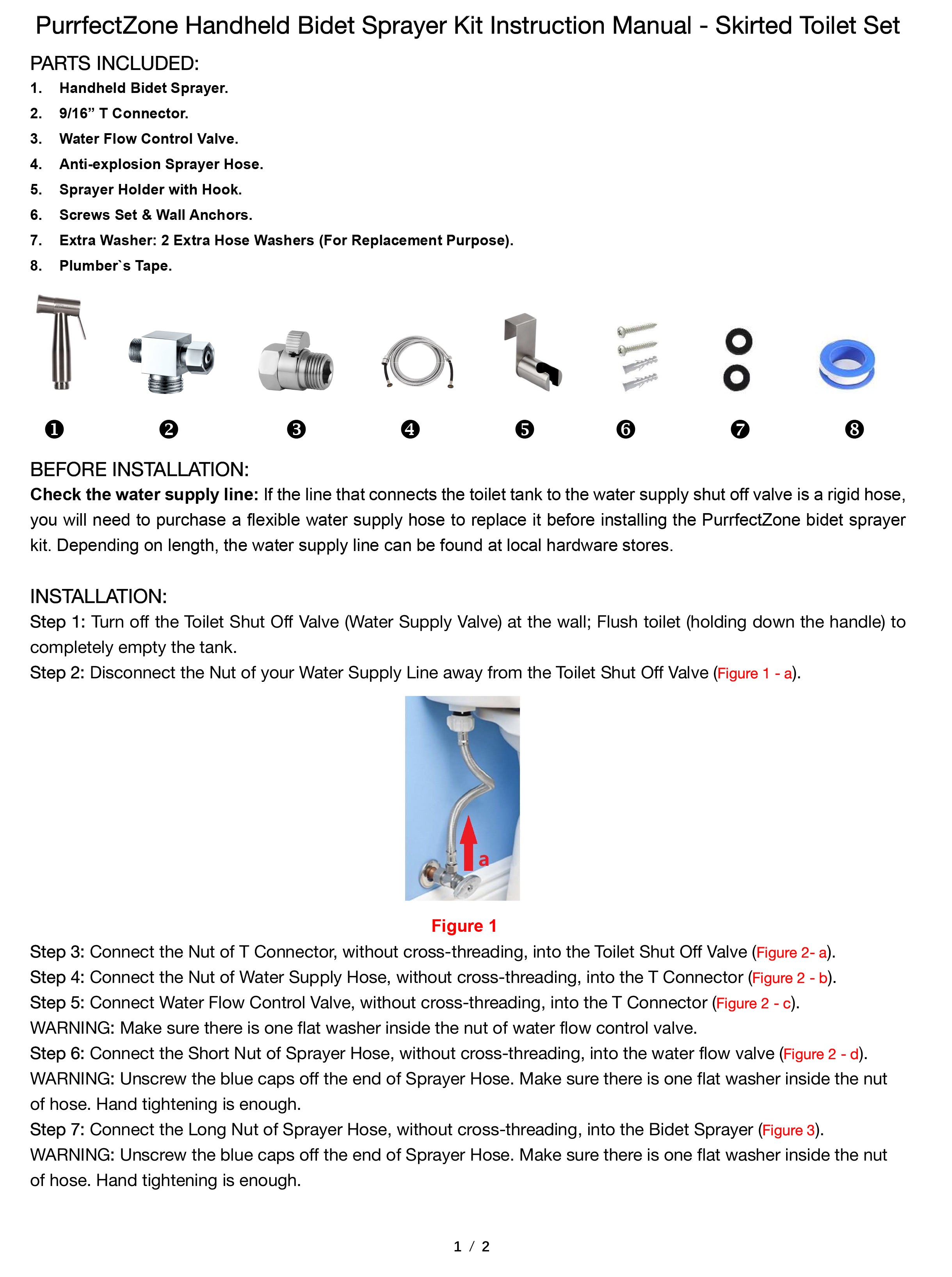 Skirted Toilet Set installation