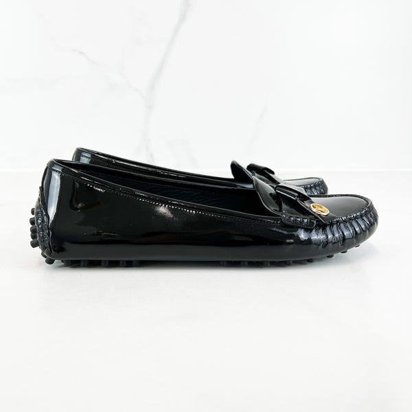 Patent leather flats Louis Vuitton Black size 36 EU in Patent leather -  26343216