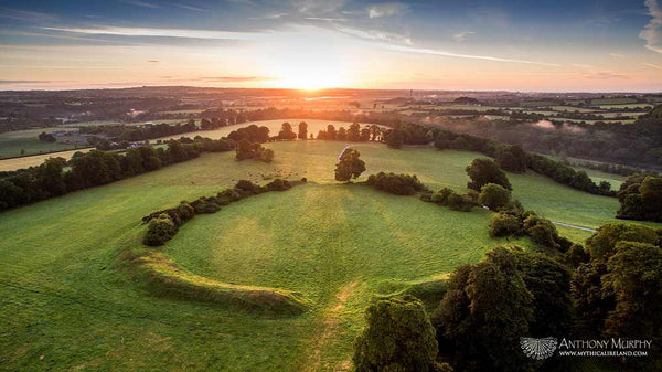 Summer solstice sunrise at Dowth Henge