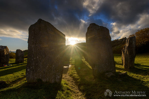 Samhain sunset at Drombeg Stone Circle