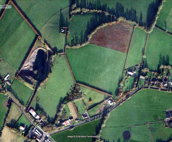 Faughan Hill pictured in Google Earth