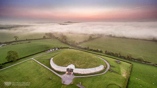 Newgrange passage-tomb from the air